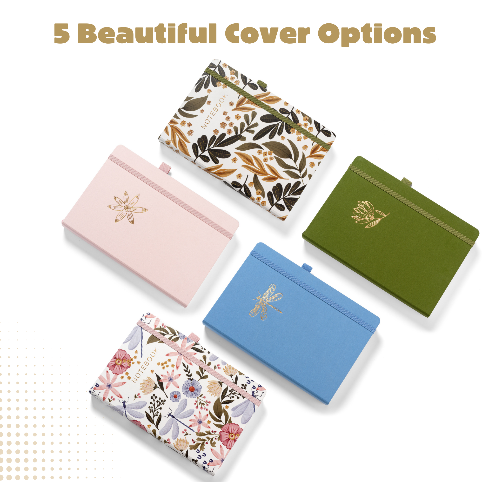 A5 Falling Foliage Hardcover Dot Grid Journal