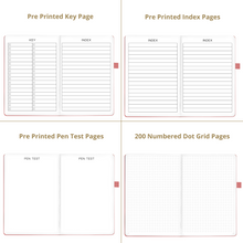 Load image into Gallery viewer, A5 Classic Light Pink Dot Grid Notebook
