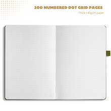 Load image into Gallery viewer, A5 Dragonfly Meadows Luxury Dot Grid Journal
