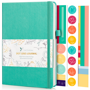 A5 Classic Turquoise Dot Grid Notebook