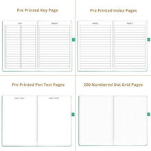 Load image into Gallery viewer, A5 Classic Turquoise Dot Grid Notebook
