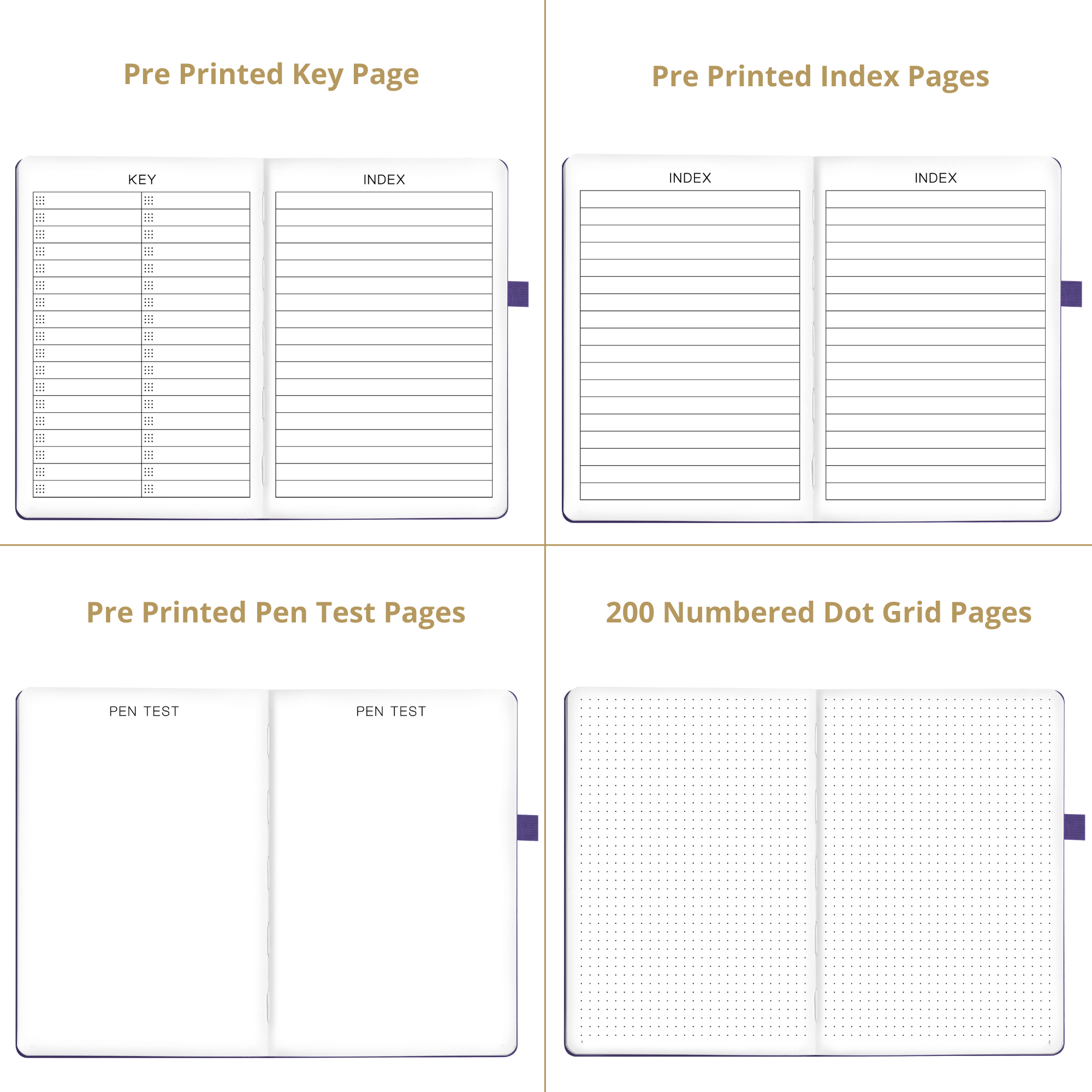 A5 Classic Lilac Dot Grid Notebook