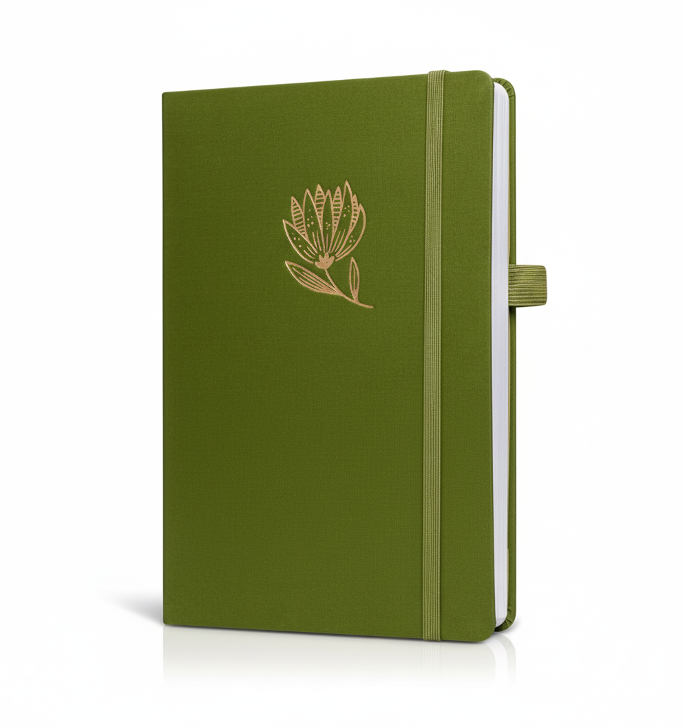 A5 Whispering Flower Luxury Dot Grid Journal – Vivid Scribbles