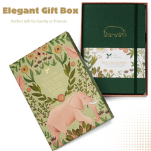 Load image into Gallery viewer, A5 Hippo Haven Luxury Dot Grid Journal
