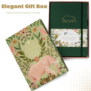 A5 Hippo Haven Luxury Dot Grid Journal