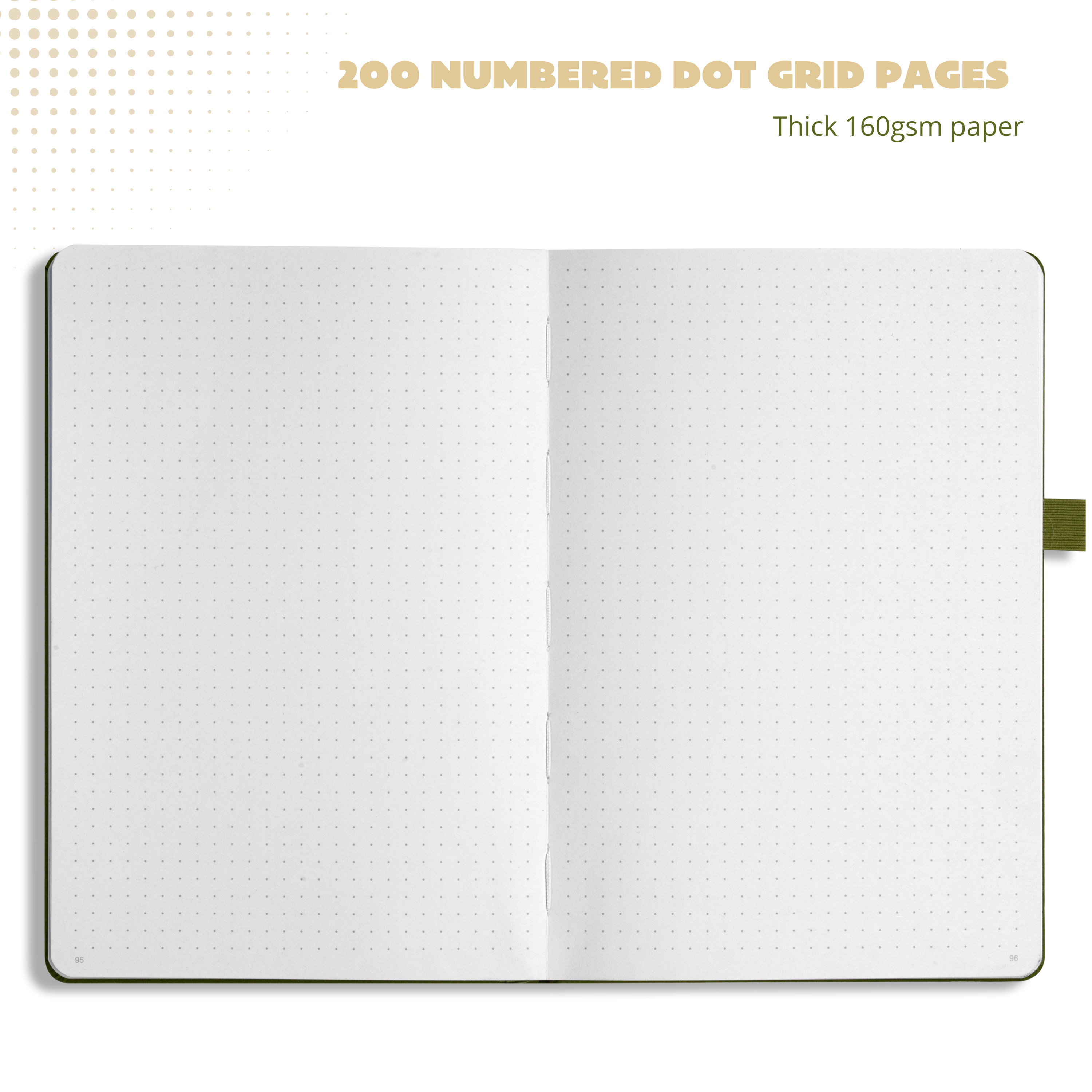 A5 Giraffe Grandeur Luxury Dot Grid Journal
