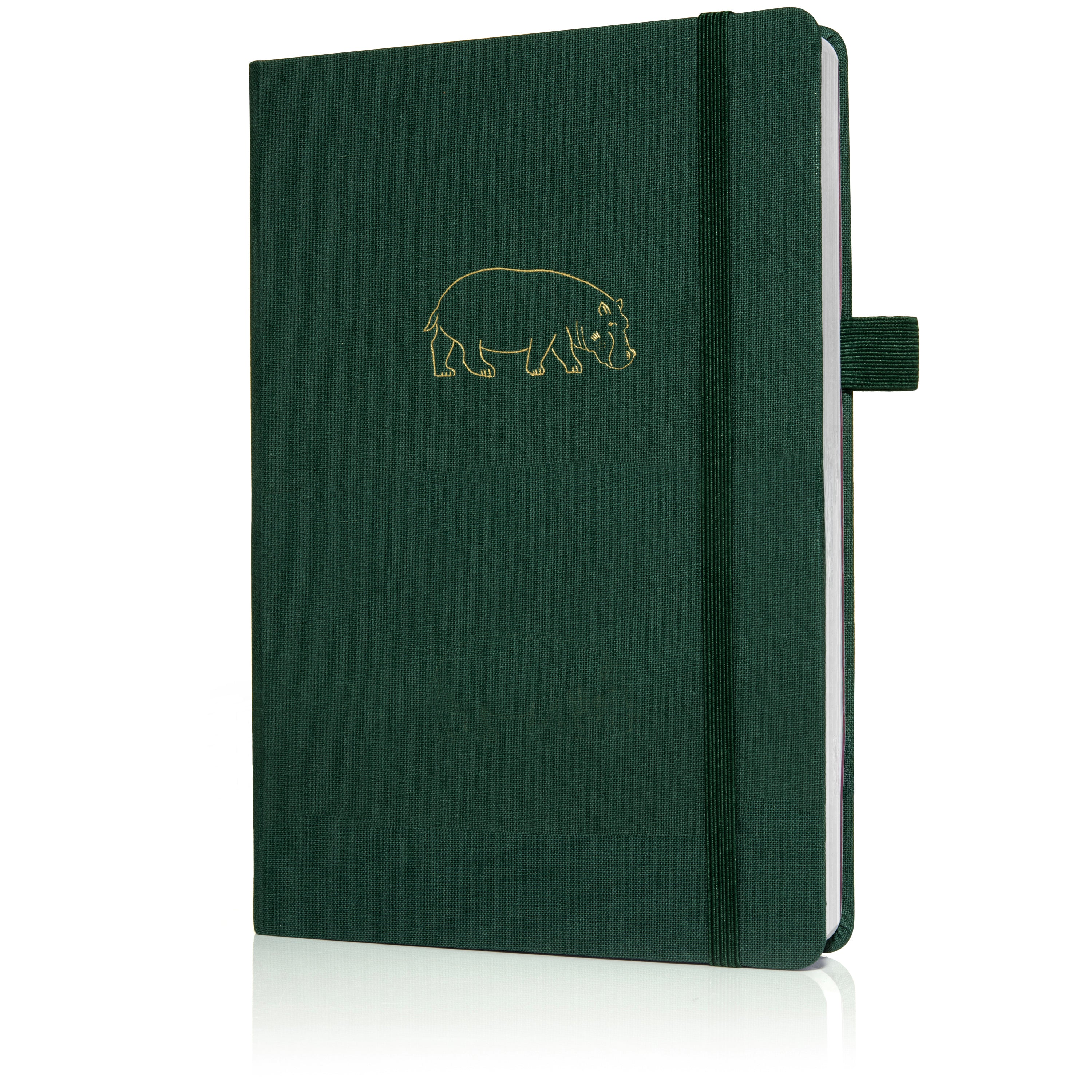 A5 Hippo Haven Luxury Dot Grid Journal