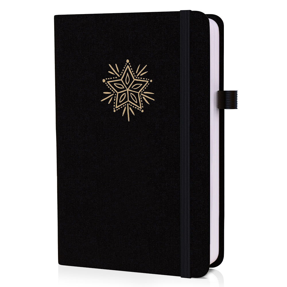 A5 Midnight Star Luxury Dot Grid Journal