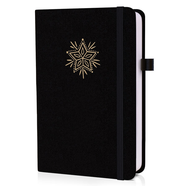 A5 Black Midnight Star Luxury Bullet Journal – Vivid Scribbles