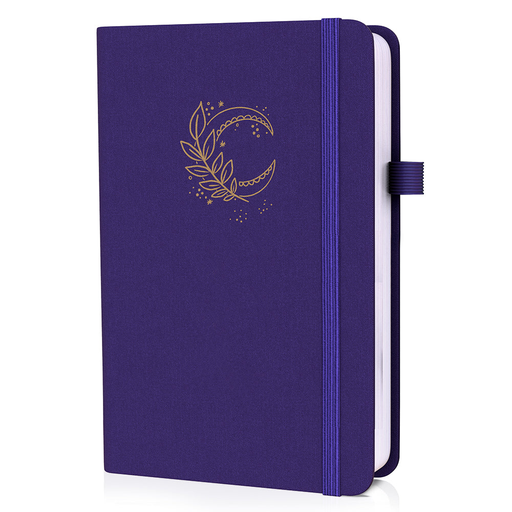 A5 Moonlight Whispers Luxury Dot Grid Journal