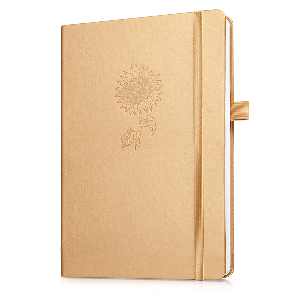 A5 Gleaming Sunflower Dotted Notebook