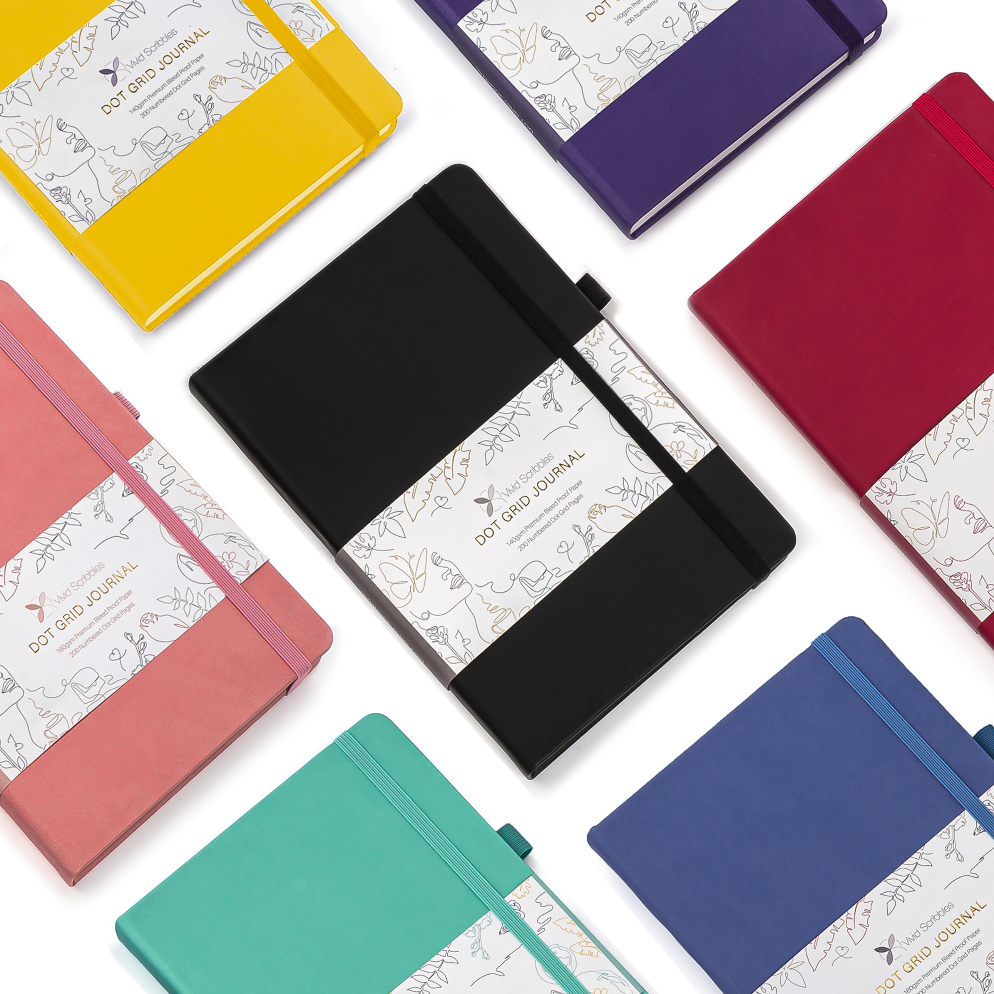 A5 Classic Black Dot Grid Notebook