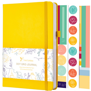 A5 Classic Yellow Dot Grid Notebook