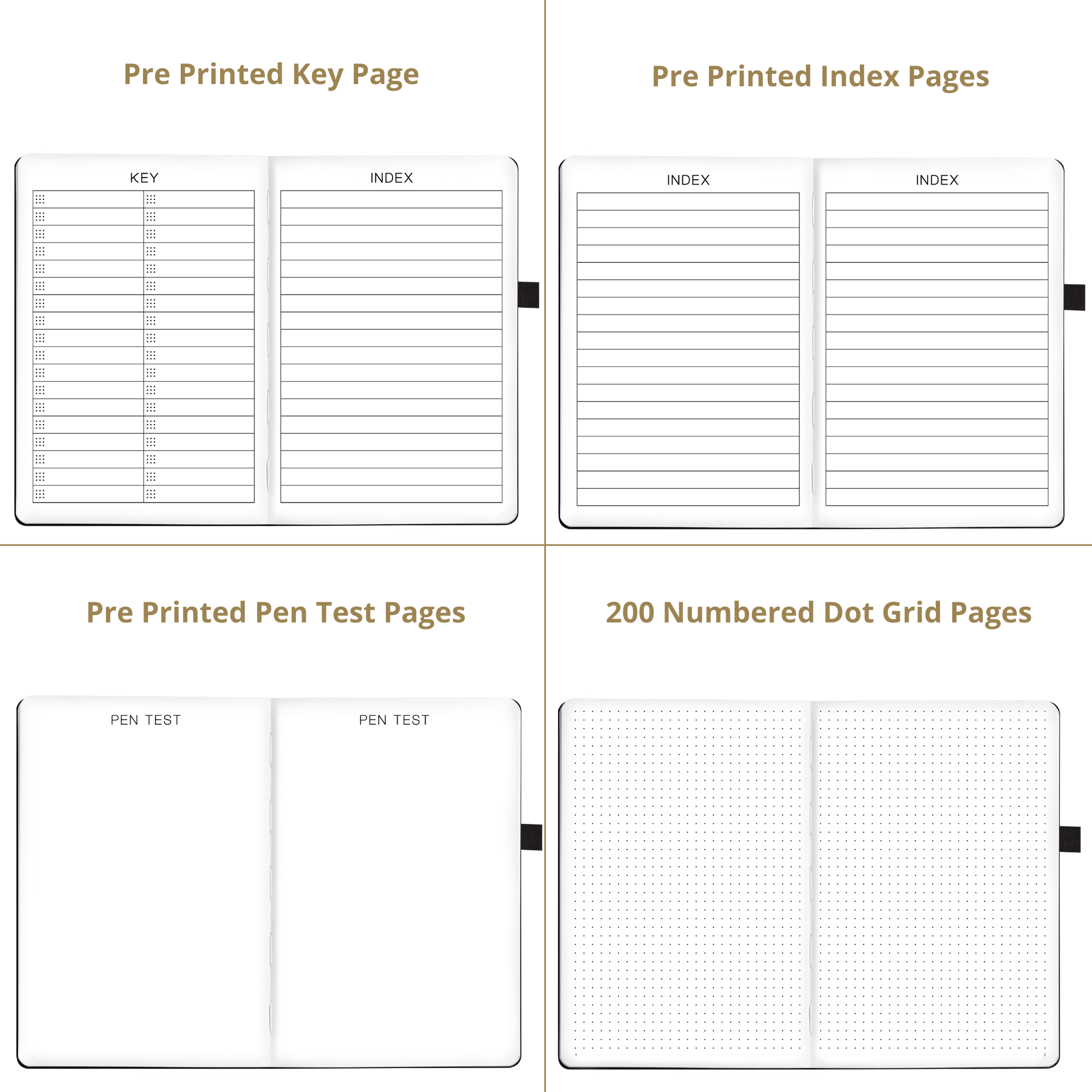 A5 Classic Black Dot Grid Notebook