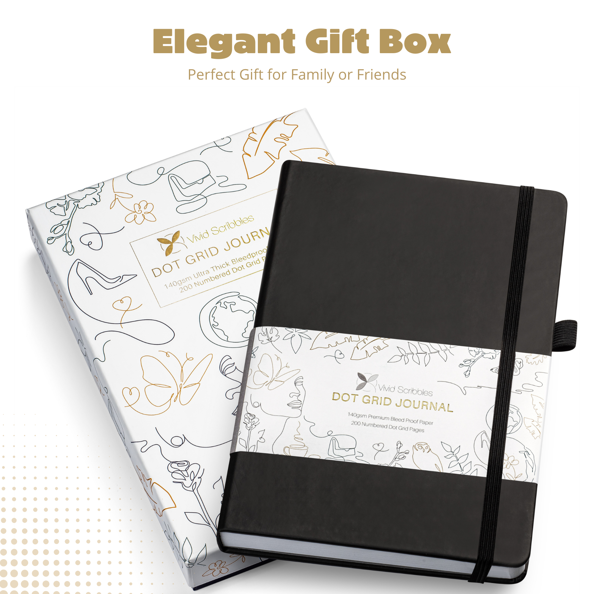 A5 Classic Black Dot Grid Notebook – Vivid Scribbles