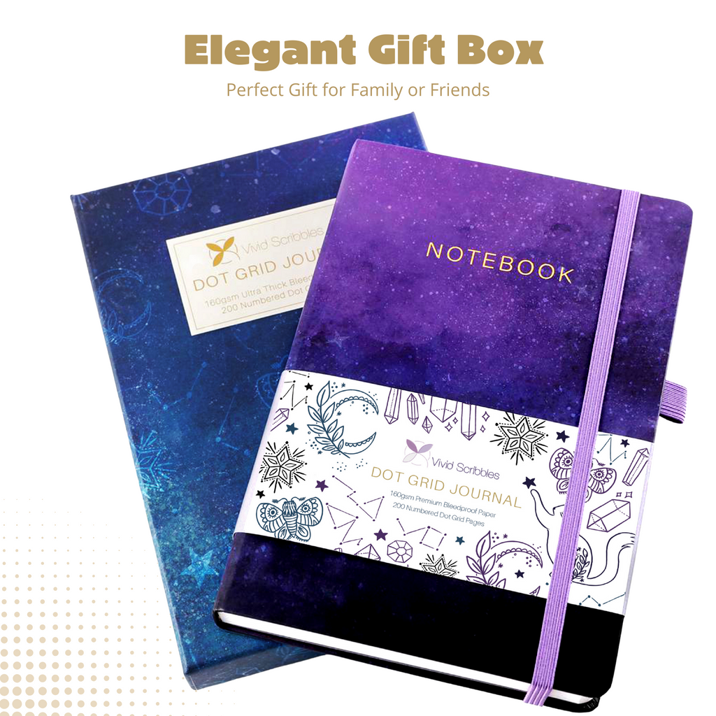 A5 Cosmic Dream Luxury Dot Grid Journal