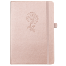 Load image into Gallery viewer, A5 Shimmering Rose Garded Dotted Journal
