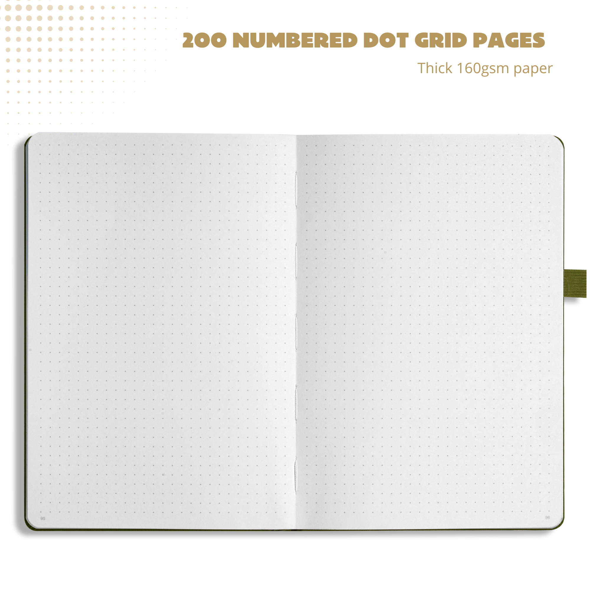 A5 Midnight Star Luxury Dot Grid Journal