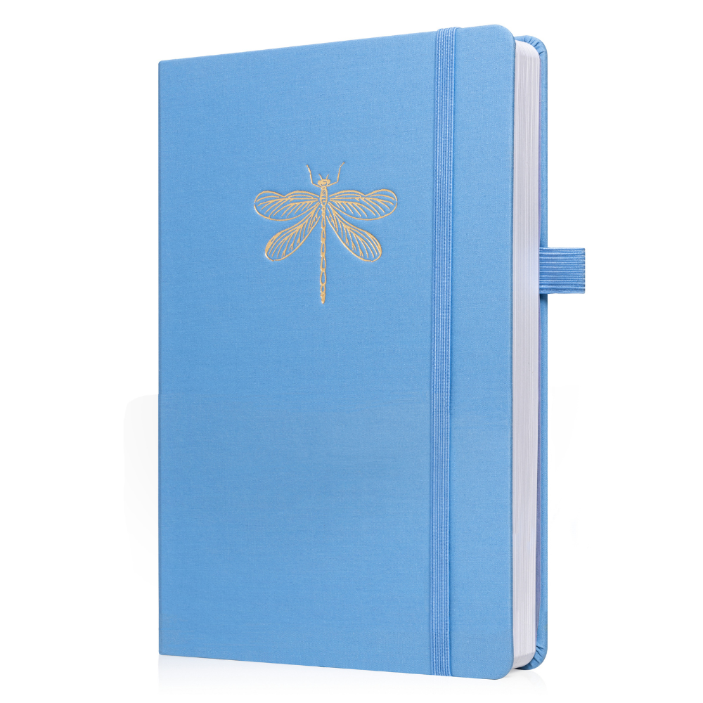 A5 Dragonfly Dance Luxury Dot Grid Journal