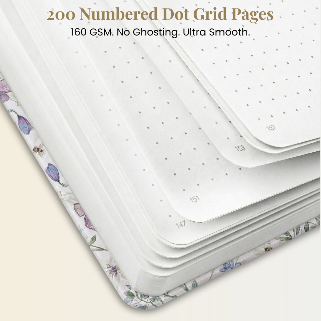 Wildflower Meadow A5 Dot Grid Notebook