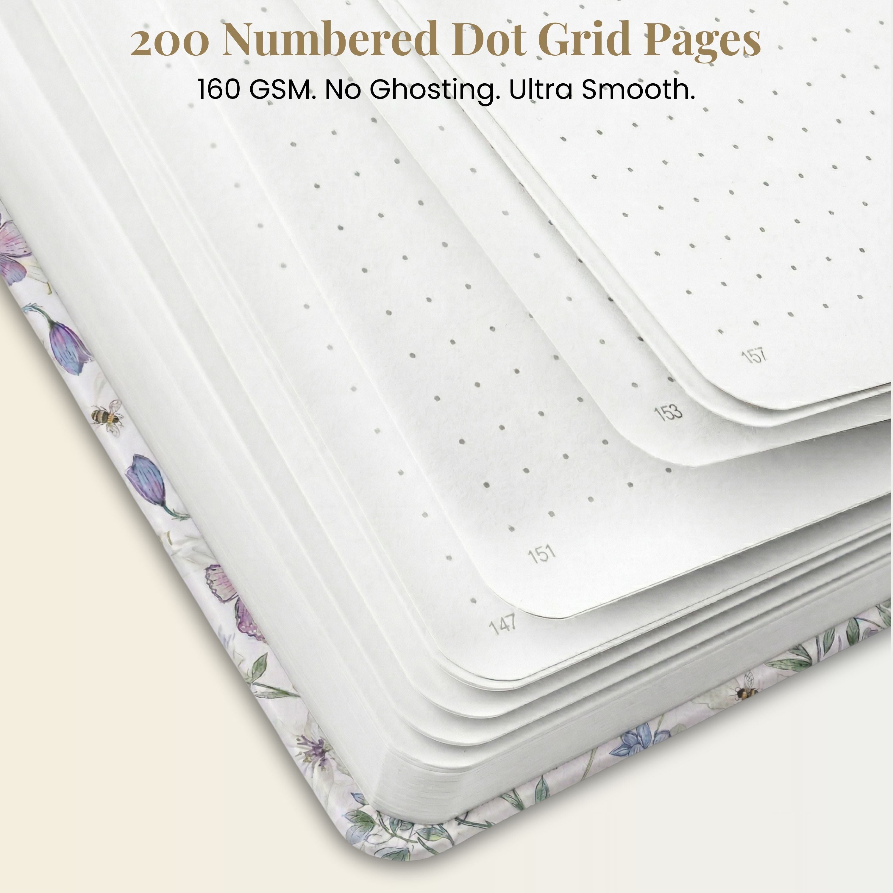 Wildflower Meadow A5 Dot Grid Notebook
