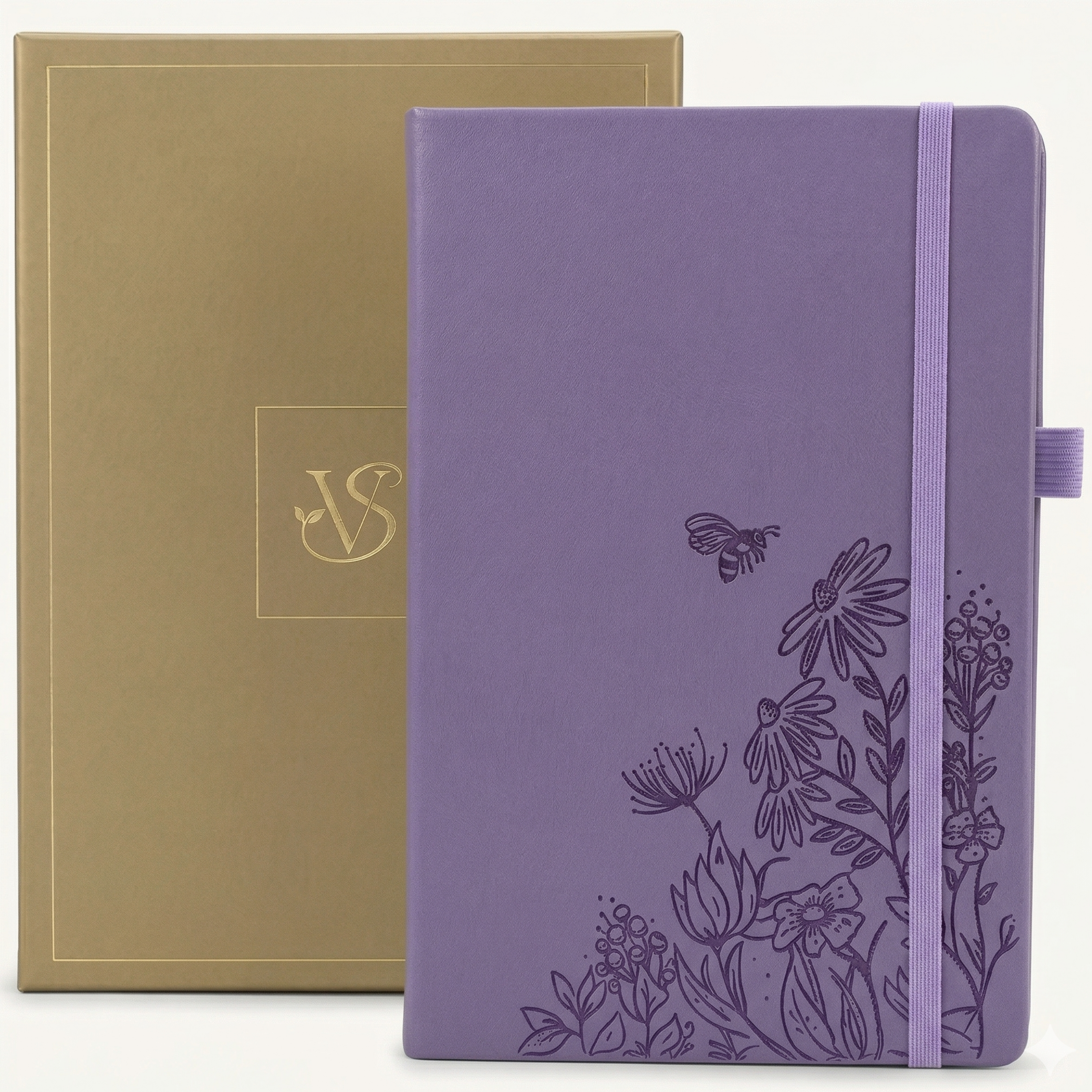 Floral Garden Embossed A5 Dot Grid Notebook