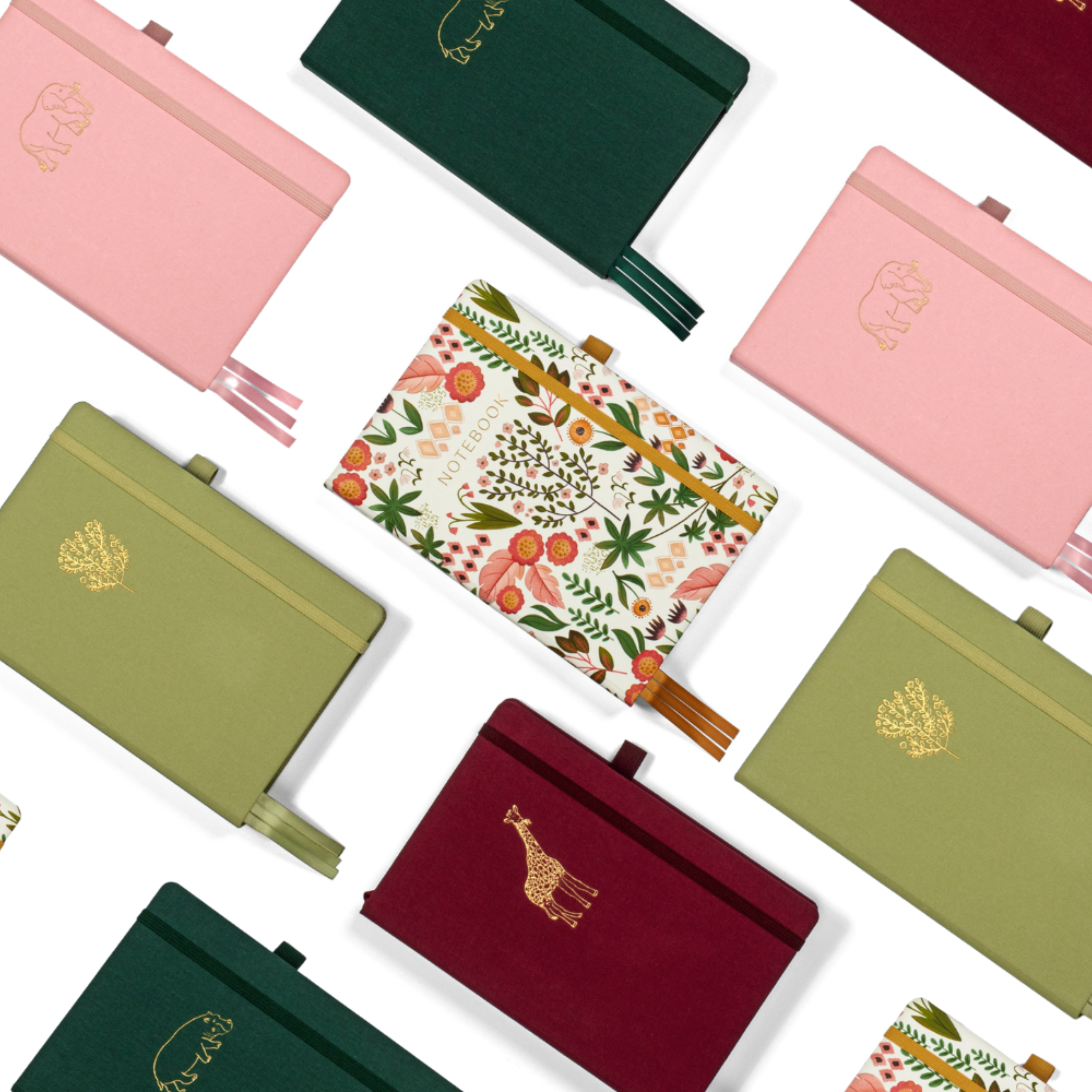 PAPERAGE Blank Journal Notebook, (Dark Green), 160 Pages